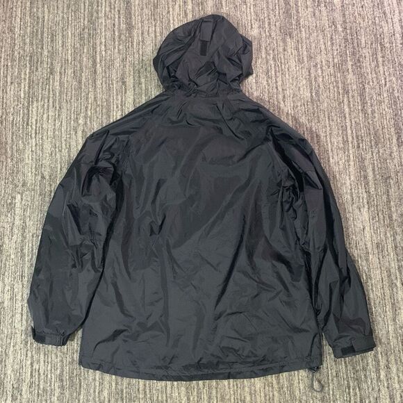 North End Womens Large All Climate Wear Hooded Lexus Jacket Black Zip Snap Front - Picture 7 of 8